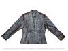 Brauner Lammfell-Neuer formeller stilvoller Lederblazer für Damen, handgefertigt, Designer-Party
