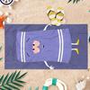 1pc Fun Cartoon T-Shaped Beach Towel Quick-drying Super Absorbent Suitable for Beach Pool GymSummer Gift for Friends Funny Emoji
