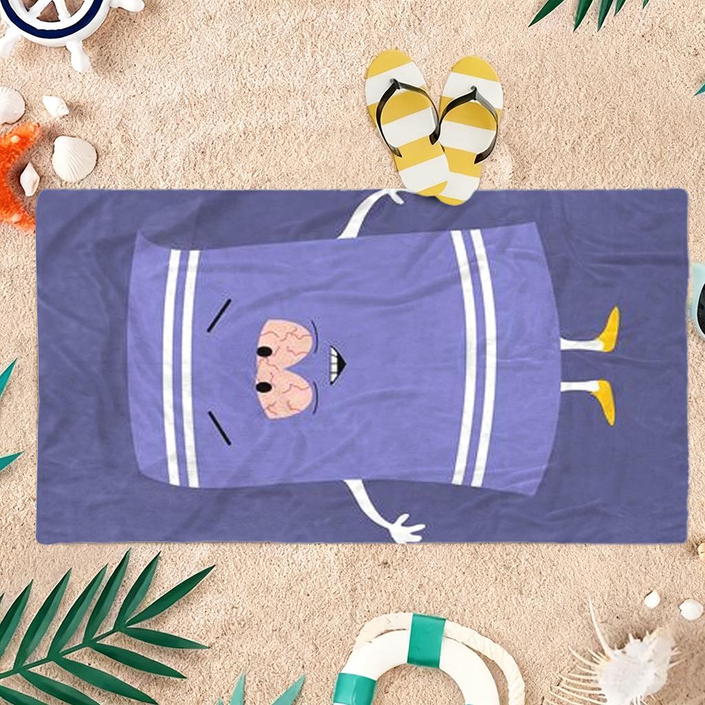 1pc Fun Cartoon T-Shaped Beach Towel Quick-drying Super Absorbent Suitable for Beach Pool GymSummer Gift for Friends Funny Emoji