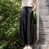 Spring Summer Artistic Loose Sand-Washed Linen Casual Pants for Women - Slimming, Lightweight Meditation Lantern Style