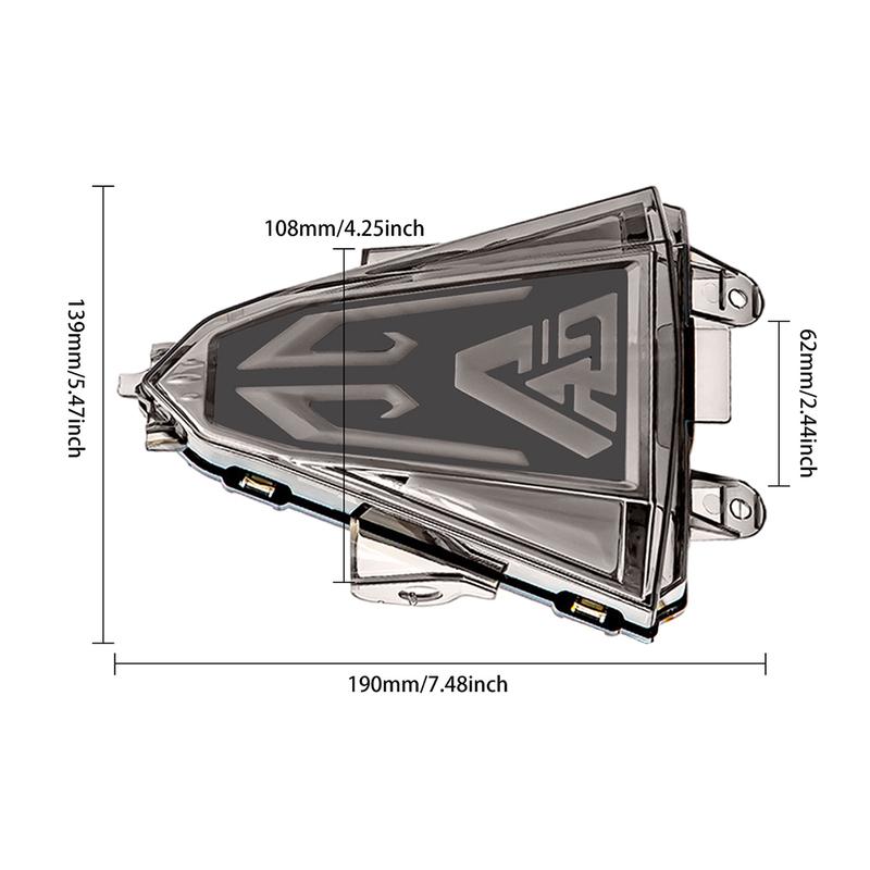 LED Tail Brake Light Turn Signals Running Light 12V for YAMAHA R15 2014 2015 2016 LED Motorcycle Brake Rear Tail Light