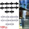10Pcs Aquarium Isolation Plate Fish For Tank Divider Clip Black Suction Cup Dividers Holder Bracket Plastic Sheet Holder