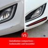 2pcs Car Anti-collision Strip Front Rear Bumper Anti-scratch Collision Rubber Strip Car Styling Decoration Protection