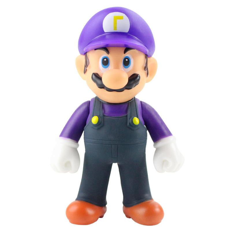 Super Mario Luigi Peach Bowser Yoshi Wario Action Figure Anime Model Toys Cartoon Doll Birthday Gift for Children Kids
