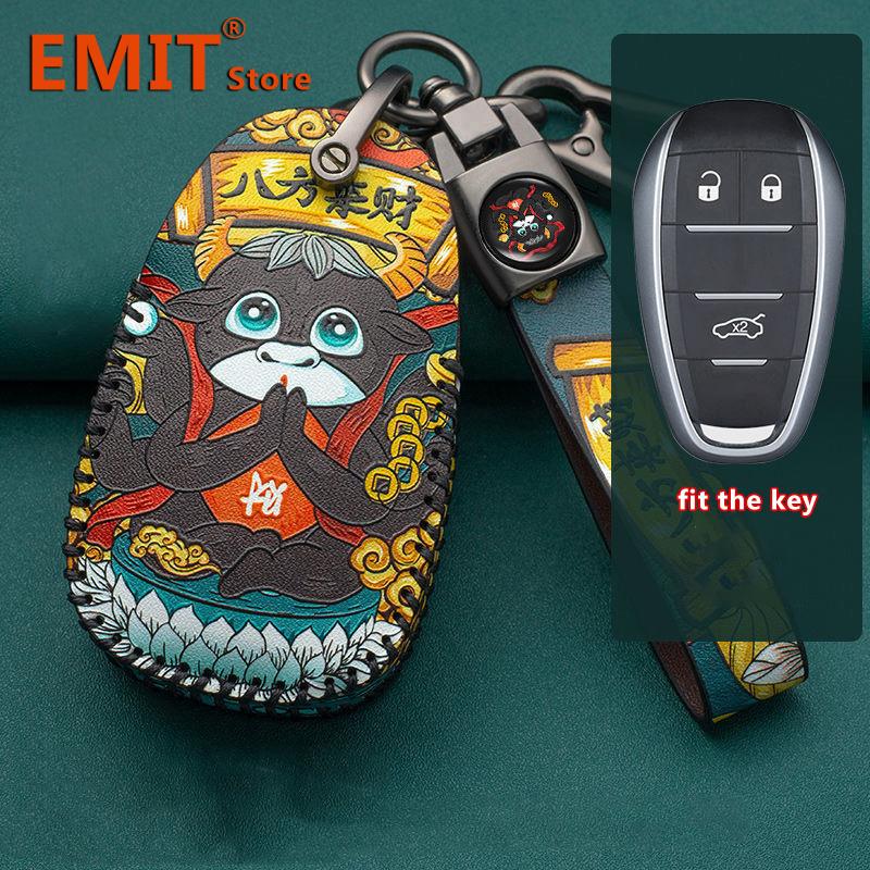 

Leather Car Key Case For Alfa Romeo Giulia Stelvio Giulietta 156 159 Gto Gta Mito Brera Keychain Remote Cover Buckle Accessories for Alfa Romeo