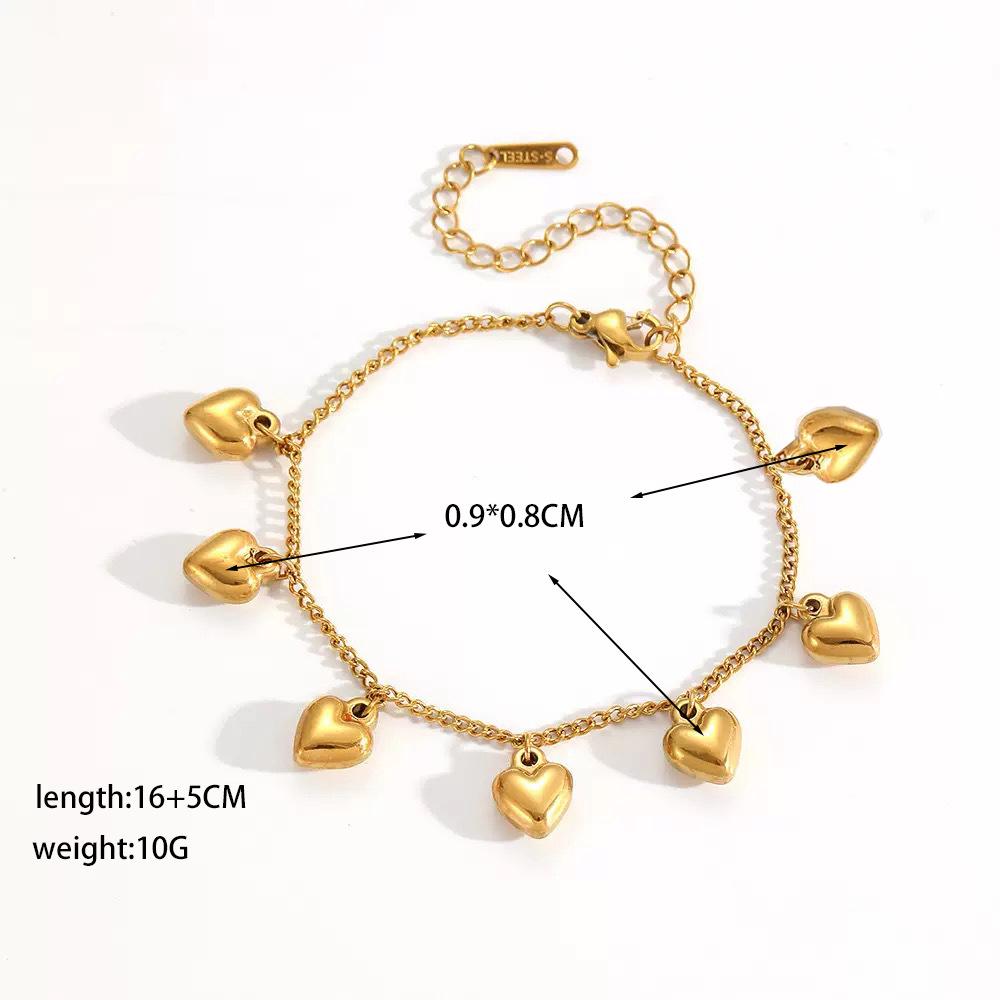 Elegant Personalized Double Heart Pendant Titanium Steel Necklace for Women