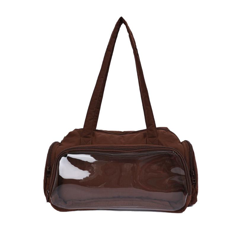 Large Capacity Nylon Shoulder Bag Women s Handbag Solid Color Underarm Tote Bag
