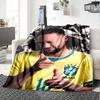 1pc Neymar17 Blanket, Gift, for Men and Women, Soft Blanket, Good for Sofa Bed Couch Travel, Lightweight Flannel Blanket