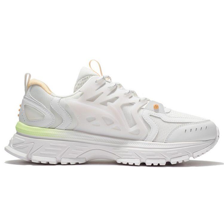 Li Ning Lingfeng Trendy Cushioning Rebound Low Top Running Shoes Men's Champagne White ARLS001-1
