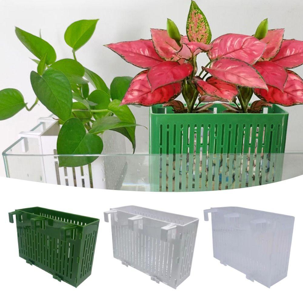 Hydroponic Hanging Aquarium Plant Holder Water Plant Landscape Aquarium Planter Cups for Fish Tank