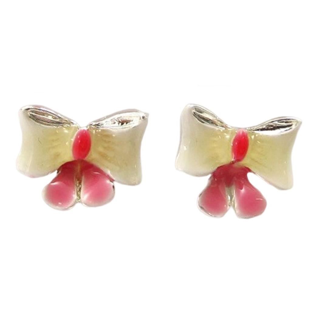 

Les Trésors De Lily [R8186] - Boucles Créateur Nœud Romantique beige - 12x10 mm