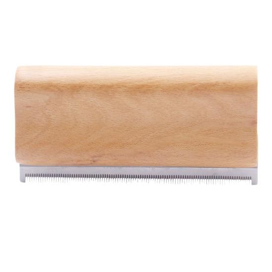 Cat Comb Pet Brush with Stainless Steel Teeth Wooden Handle Louse Comb Grooming Comb Reduce Shedding for Dogs Cats Horses