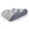 Memory Foam Leg Elevation Pillow: Foot Rest, Pressure Relief, Back Support for Bed and Pregnancy