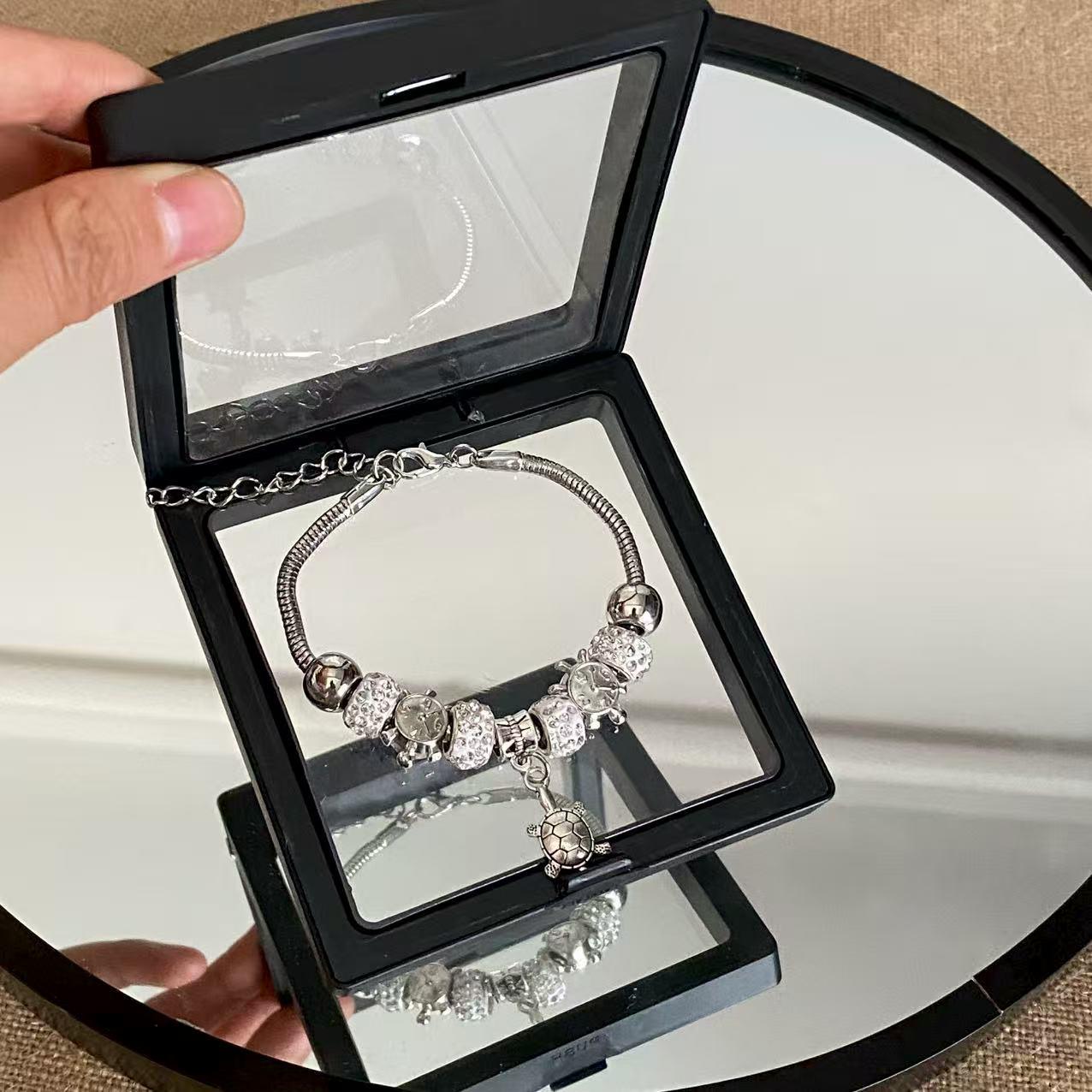 

Регулируемый браслет-часы из бисера с кристальной черепахой - Европейский и американский стиль, женские украшения в стиле DIY