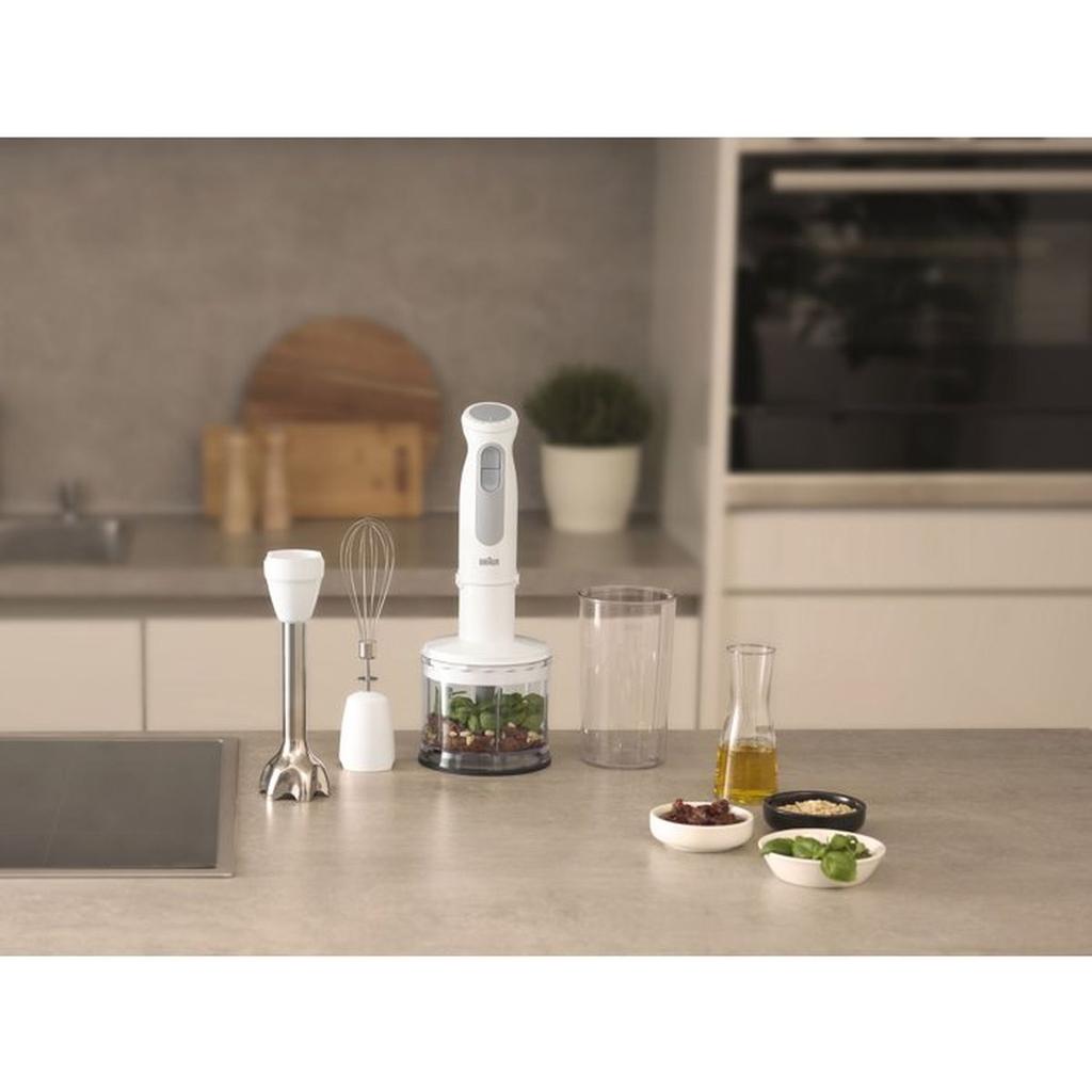 Hand Blender - BRAUN - MultiQuick 5 MQ50.236M - 21 Speeds + Turbo - EasyClick Plus System - 500ml Chopper