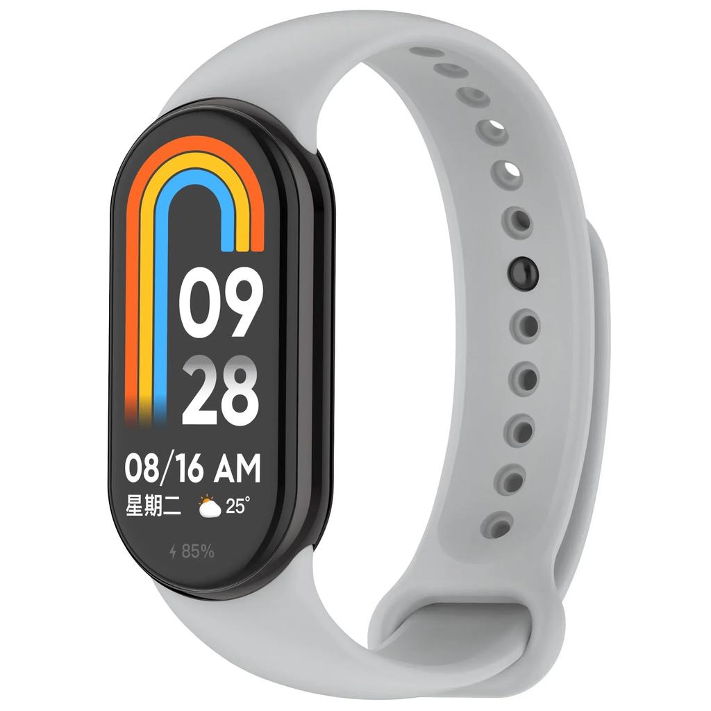 Colour Silicone Strap for Xiaomi Mi Band 10/9 Soft Sport Replaceable Wristband for Xiaomi Mi Band 8/9/10 Original Official Strap