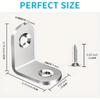 10pcs/Stainless Steel L Brackets - Small Right Angle Corner Brace for Shelves, Wood Furniture, Chair