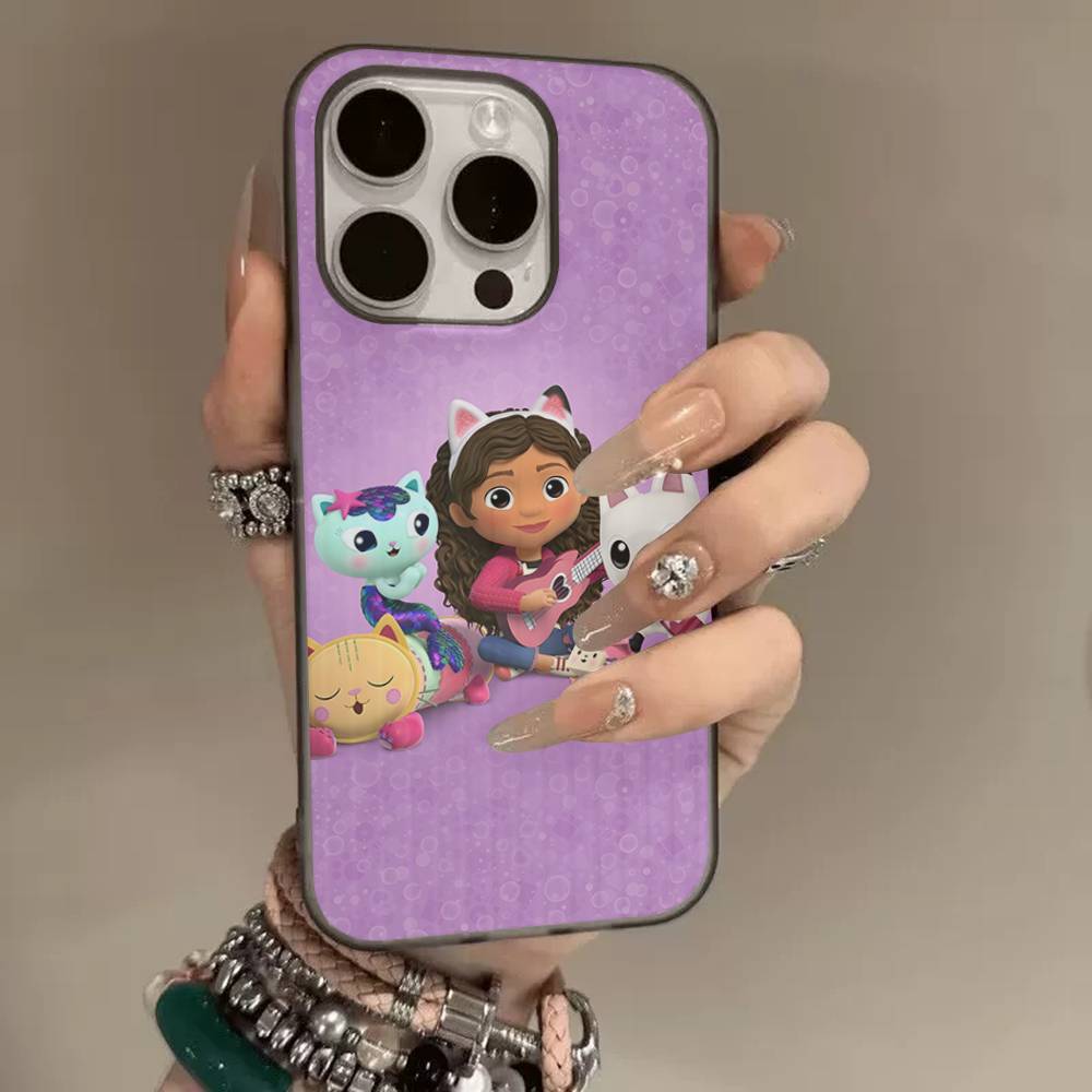 Cute G-Gabbys D-Dollhouses Soft Corrugated Phone Case For IPhone 11 12 13 14 15 16 17 Pro Max Plus Pro Shockproof Cover