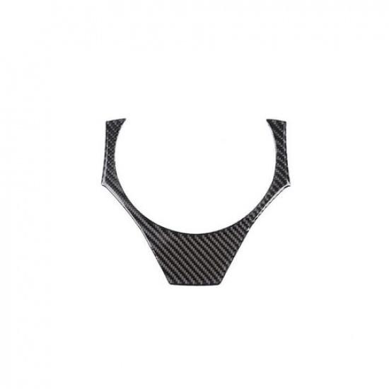 For BMW X3 E83 2006-2010 Real Carbon Fiber Steering Wheel Decor Cover Trim 1PCS