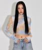 TOPGIRL Tie-Dye Overneck Crop Knit Top_T316Tp105