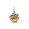New Arrival 12 Constellation Dangle Charm Two Tone Gold Silver Pendant DIY Bracelet Bead Jewelry Gift For Women
