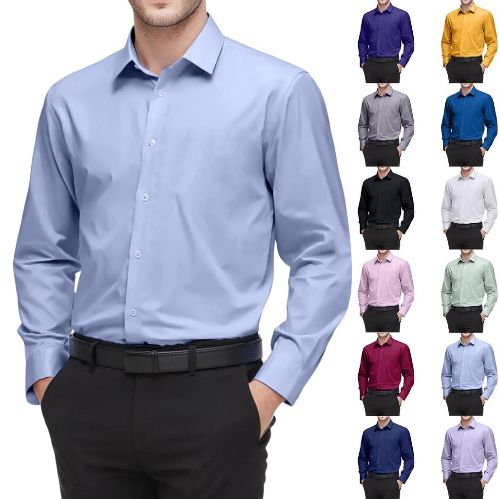 Men's Loose Classic Lapel Multi-pocket Industrial Work Shirt Top