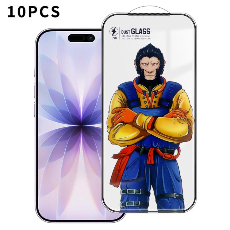 10pcs Armor Super-Strong 3D Curved 120C Anti-Static High-Aluminum Screen-Printed HD Tempered Glass Film