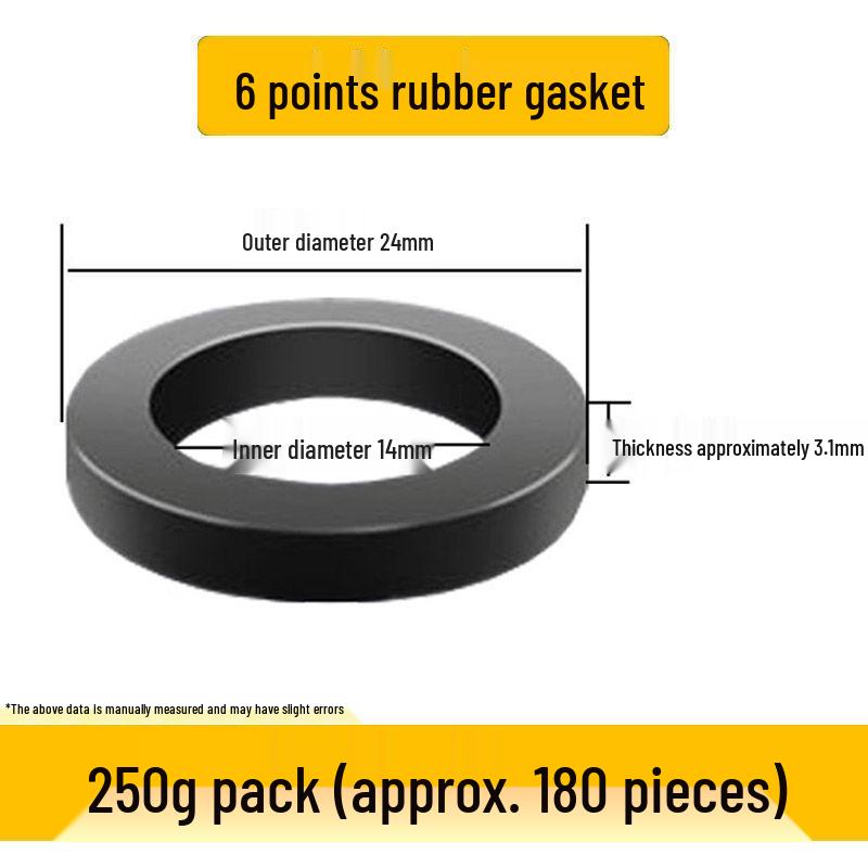 Quick Seal Set: Rubber Gasket, Silicone Ring, Corrugated Hose & Waterproof Gas Pipe Ring