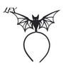 Witch Costume Accessories Halloween Bat Headband, Felt Glitter Hairband Photo Booth Props for Costume, Festival Masquerade Party Prop Non Slip Velvet