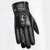 WTEMPO 1 Paar 4 Stile Kunstleder PU Touchscreen Vollfingerhandschuhe Kältefest Winddicht Warm Plüsch Outdoor Radhandschuhe