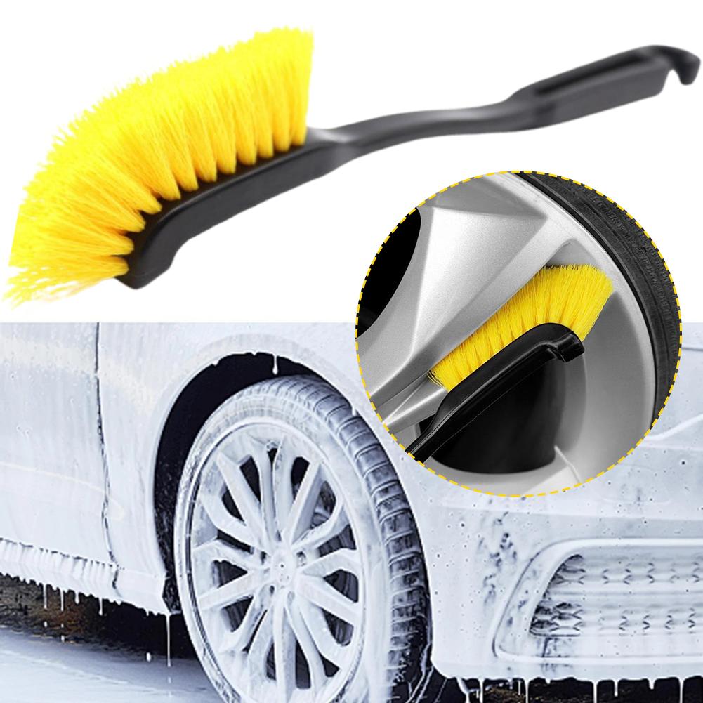 

Car Tire Hub Brushes Knife-shaped Multi-functional Brush Long Brush Handle Special Crevice Cleaning Car Dust Brush Removal E4K3 A