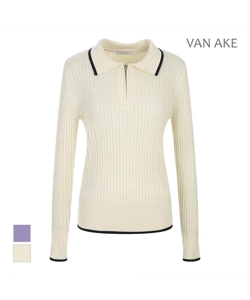 VANAKE Half-Zip Collared Knit_Vb42Ktq304Z