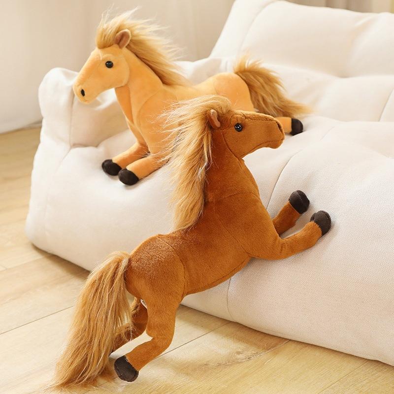 Pony Doll Plush Toy Simulation Animal Doll Horse Children Amazon Ornament Wholesale Sweaty Horse Gift