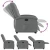 Vidaxl Lift-up Massage Chair, Electric, Reclining, Dark Grey