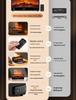 Remote-Controlled Retro Fireplace Aroma Diffuser with Seven-Color Flame and Humidifier