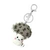 Lightweight Fabric Floral Mushroom Key Clip Keychain Pendant for Easy Carry Key Holder Bag Charm Decorative Item