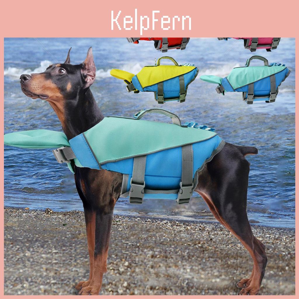 Reflective Jacket Life Dog Pet Swimsuit With Handle For Swimming Boating Adjustable High Buoyancy For Water Activity
