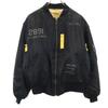 618282 MA-1 Jolly Roger Flight Jacket L Black Men's Used