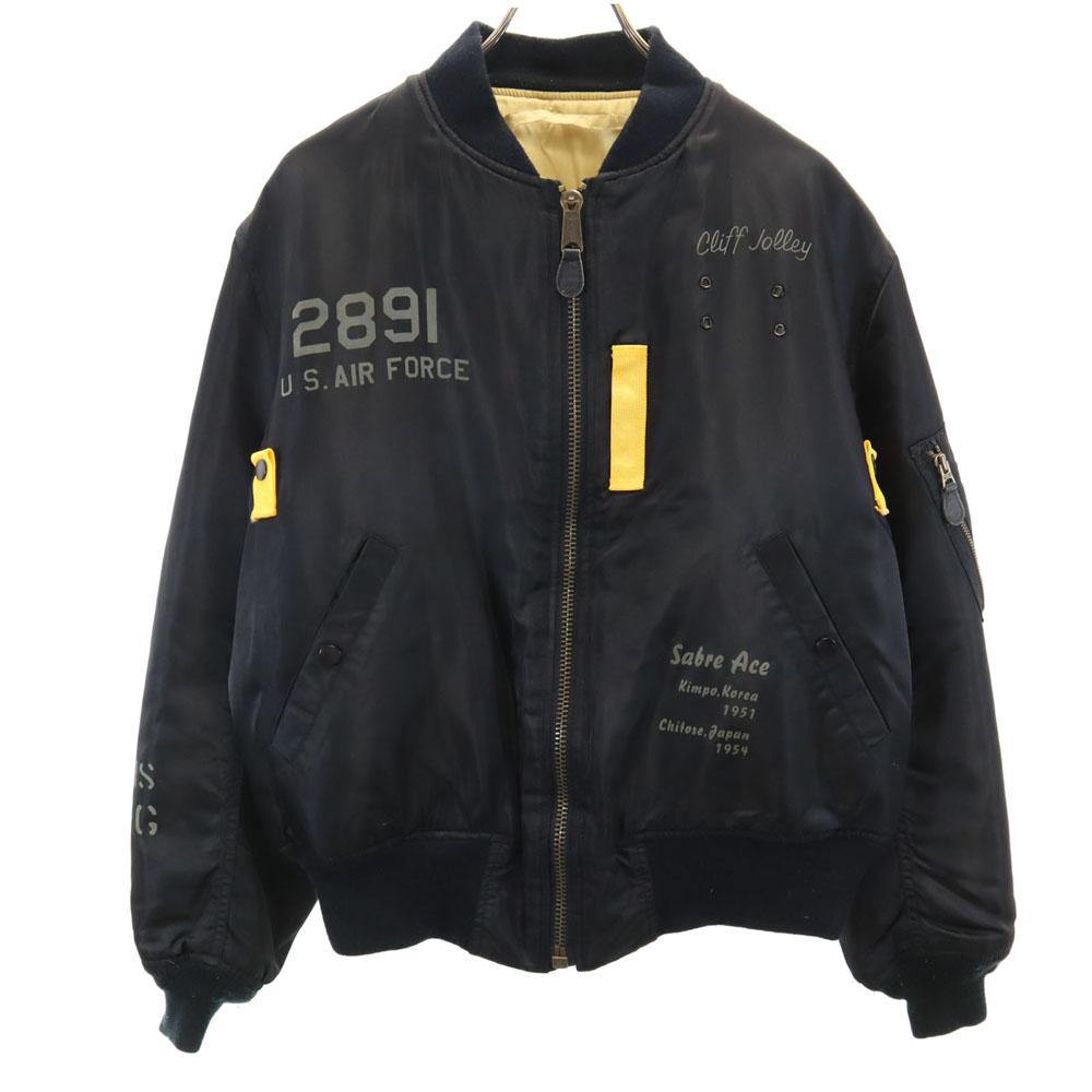 

AVIREX 618282 MA-1 Летная куртка Jolly Roger L черный Мужская Б/У