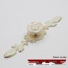Ivory White Zinc Alloy Minimalist Round Pull Handle for Cabinets and Drawers