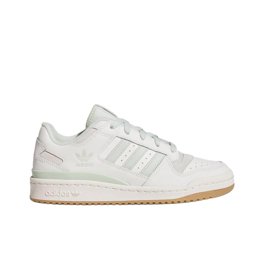 adidas Dámské tenisky WMNS Forum Low CL Cloud White Linen Green Dámské tenisky Lněně zelené Krémově bílé JR0475