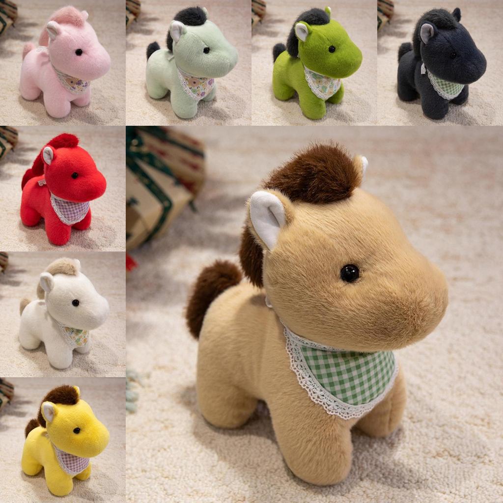 Pony Plush Figurine With Pp Cotton Filling Handmade Animal Decor For Home And Office Use