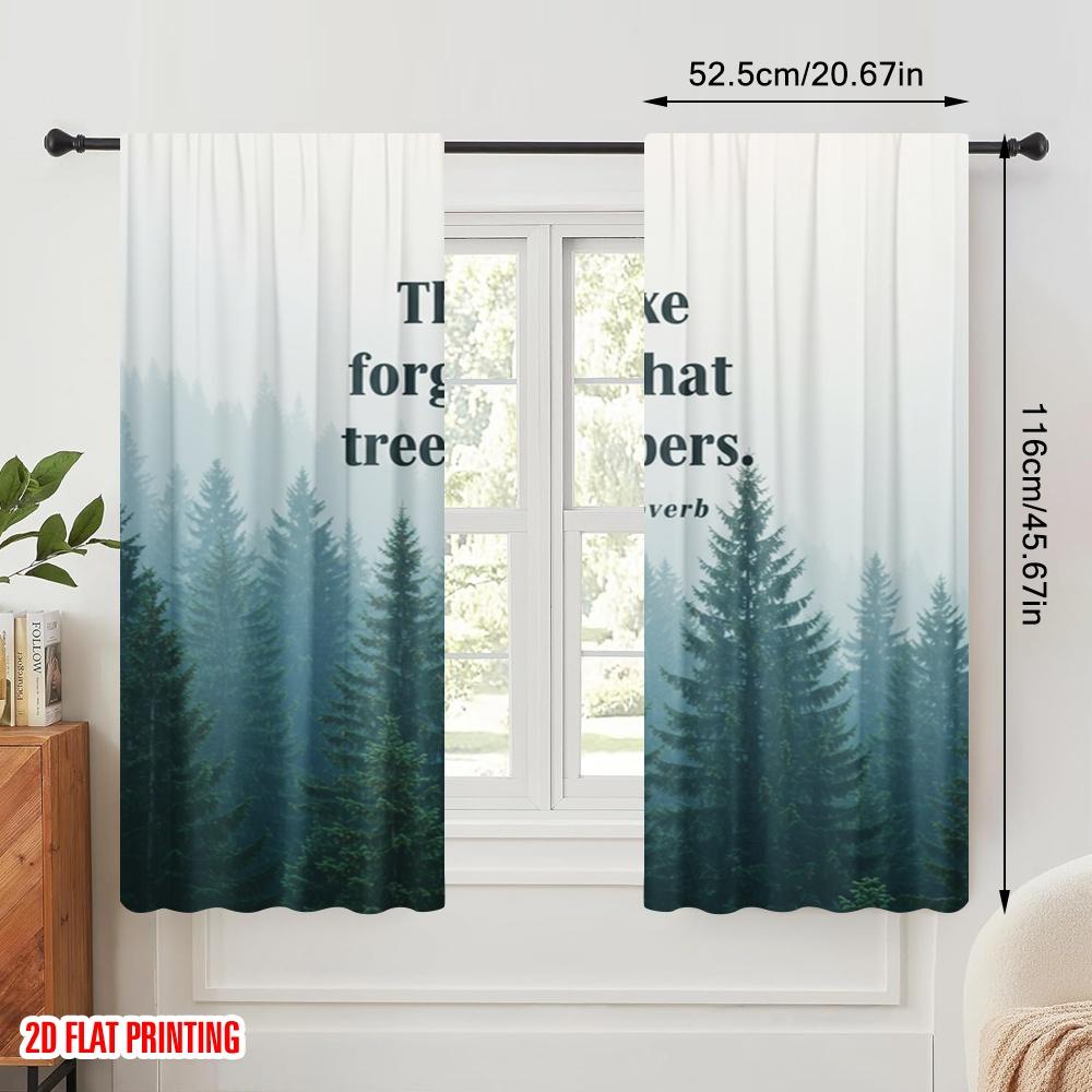 2pcs 2D Flat Printing Drapes African Proverb Tree Memory Fabric Without Electricity Party Decorations Use for Photo Booth Props