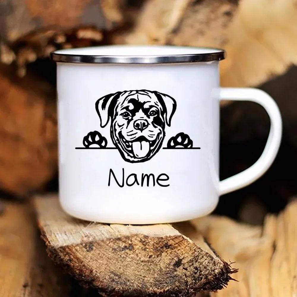 Personalized Pets Enamel Mug Custom Cup Funny Cups of Coffee Cup for Tea Beer Mugs Drinkware Rare Travel Cute Original Unusual