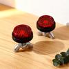 Round Reflective Motorcycle License Fasteners 4/8Pcs Plastic Metal Bolts Red Reflector For Secure Nighttime Visibility