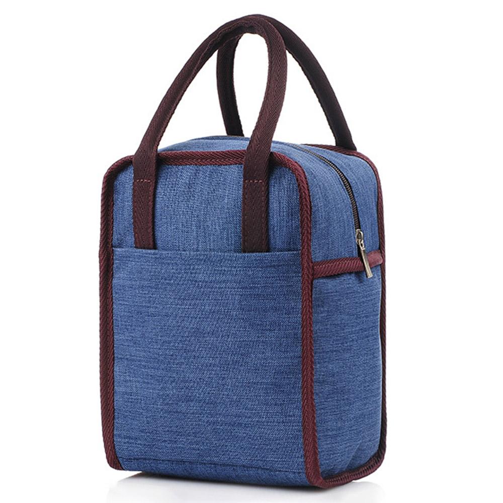 

Oxford Cloth Aluminum Foil Thick Lunch Bag Portable Insulated Bento Lunch Bag B