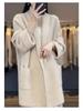 Korean Style Chunky Knit Plus Size Loose Cardigan - Autumn/Winter Women's Trendy Mid-Length Sweater Coat