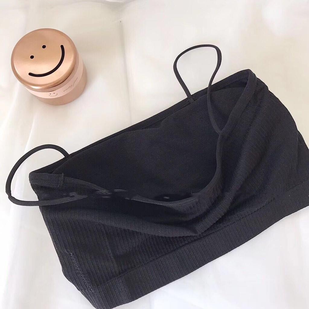 Girls Sling Bras Solid Cute Underwear Inner Tops Street Wear Sexy Women Lingerie Wireless Bandeau Bras Casual Vest