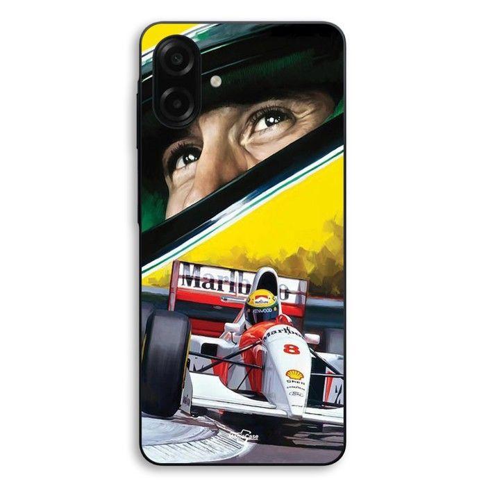 Cover Per Samsung Galaxy A07 F1 Ayrton Senna McLaren Leggenda Formula 1 Maniacase nero