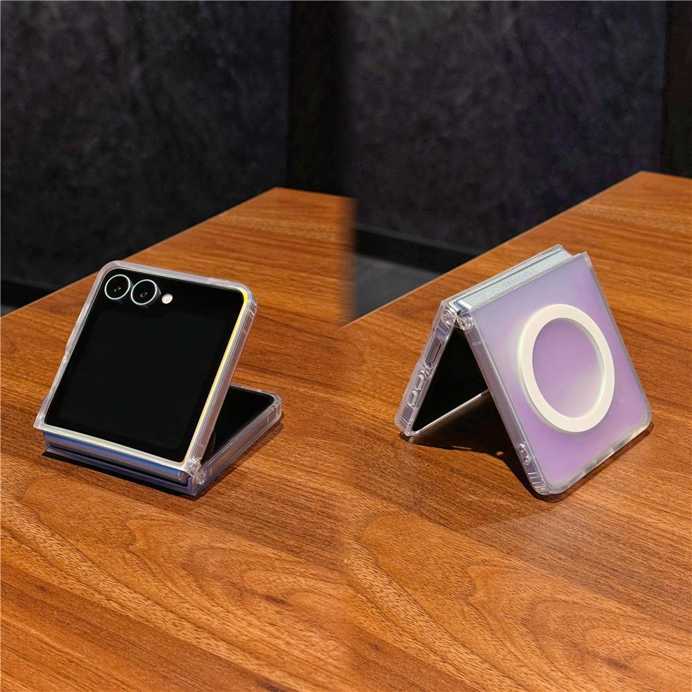 Samsung Z Flip7 Foldable Case - Laser Gradient Frosted Magnetic for Z Flip6/5/4/3